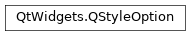 Inheritance diagram of PySide2.QtWidgets.QStyleOption