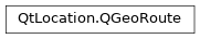 Inheritance diagram of PySide2.QtLocation.QGeoRoute